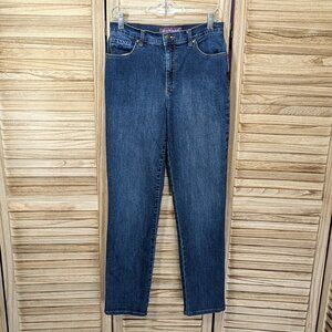 Gloria Vanderbilt Jeans Amanda Classic Blue Denim Size 6 LONG